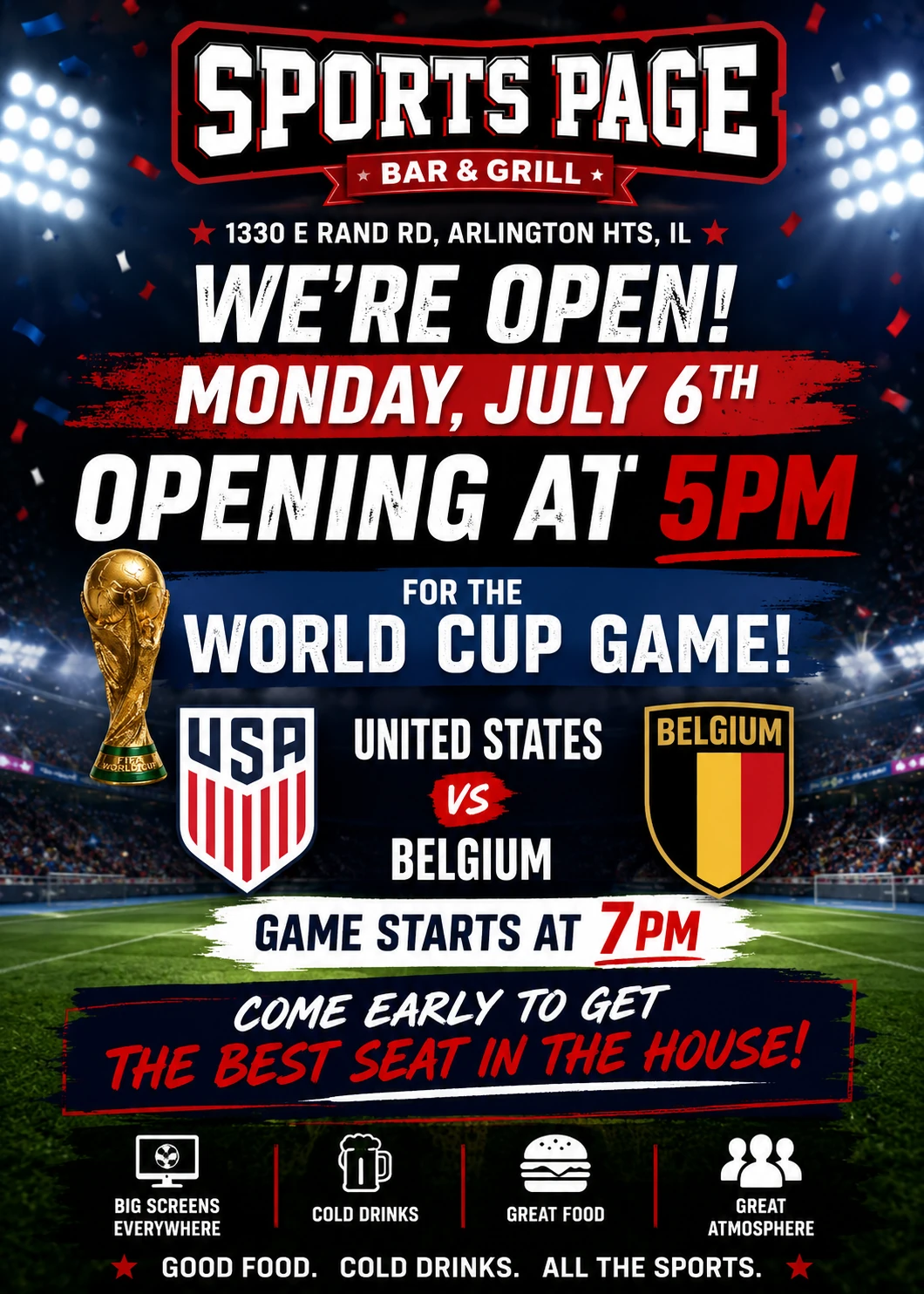 sports bar anouncement